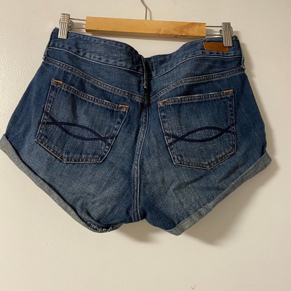 Abercrombie & Fitch Denim Short Shorts Size 3 - Picture 2 of 2